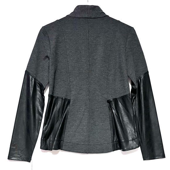 Jessica Simpson Fiona Vegan LeatherJacket Size Small Mixed Media Academia - Picture 2 of 10